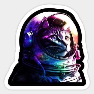 Galaxy cat Sticker